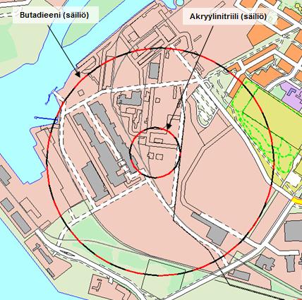 Turvallisuusselvityskohteet Suuronnettomuuden vaaraa aiheuttavat vaaralliset aineet Synthomer Finland Oy, Oulun tehdas, Nuottasaarentie 17, 90400 Oulu Tehdaspäällikkö Ismo Hourula, puh.