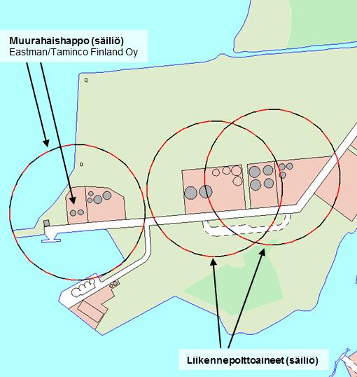 Turvallisuusselvityskohteet Suuronnettomuuden vaaraa aiheuttavat vaaralliset aineet Teboil, Oulun vihreäsaaren varasto, Hietasaarentie 54, 90510 Oulu Terminaalipäällikkö Sampo Huhta, puh.