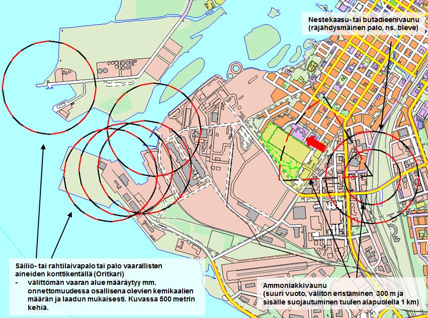 Turvallisuusselvityskohteet Suuronnettomuuden vaaraa aiheuttavat vaaralliset aineet Oulun satama, Poikkimaantie 16, 90400 Oulu Liikenne- ja turvapäällikkö Sampo Kananen, puh.