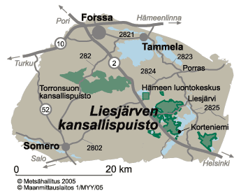 Kuva: Tapio Tuomela Liesjärven kansallispuisto