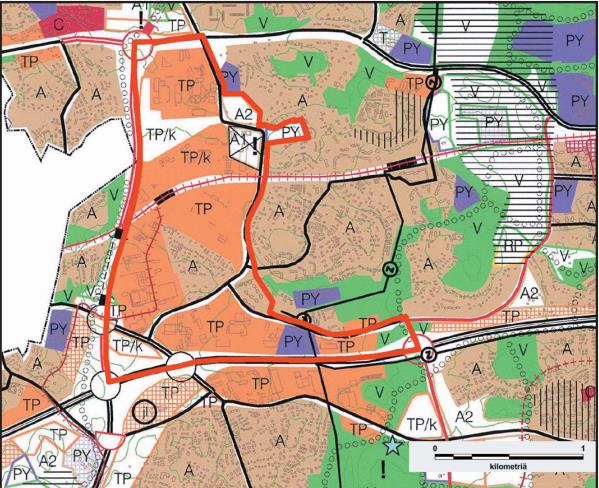 LOPPURAPORTTI 3 Kuva 2 Ote Espoon eteläosien yleiskaavasta (Lähde: Espoon kaupunki, Keran osayleiskaavan OAS) Osayleiskaavaa ohjaa Uudenmaan maakuntakaava. Alueella on voimassa Uudenmaan 2.