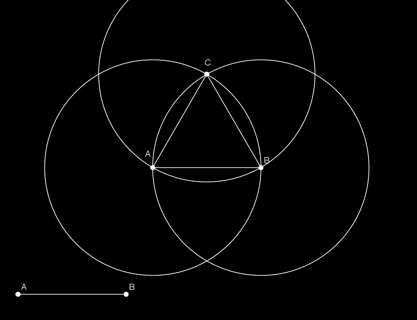 9 Tehtävien ratkaisut Kaikkien tehtävien mallivastaukset. 1. Ota harpin leveydeksi pituus AB. Piirrä tällä pituudella ympyrä, jonka keskipiste on pisteessä c.