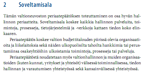 VNpp - taustalla velvoittavuudet Jatkossa pelkkään