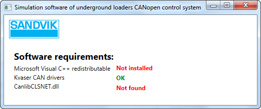 35 6.2.2 Vaadittujen ohjelmistojen tarkistus Simulointisovelluksen käynnistyessä vaadittujen ohjelmistojen tarkistus suoritetaan metodilla checkrequirements.