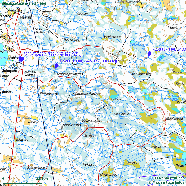 Liite 2 Liesojan näytelinja. (http://kansalaisen.karttapaikka.