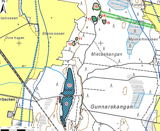 Kuva 390. Soranottoalueet: Gunnarskangan B:n pohjavesialue, 1089351B I lk, Uusikaarlepyy. Kuva 391.