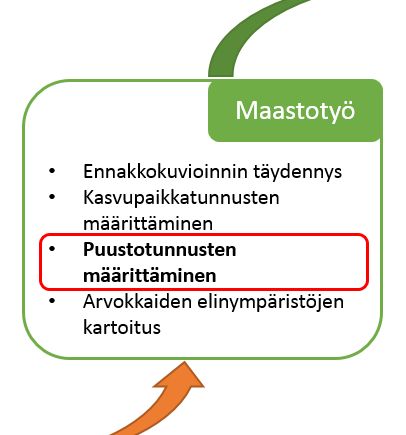 38 4.2.1 Tutkimustavoitteiden ja kohteen määrittely Tapaustutkimuksessa älypuhelimelle kehitettyä mobiilisovellusta testattiin käytännössä osana metsäsuunnitelman laatimista.