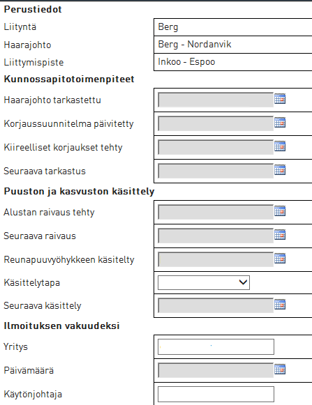 Haarajohtojen seuranta Sähkömarkkinalain velvoittamana Fingridin tulee varmistaa kantaverkon voimajohtoihin liittyvien haarajohtojen puuvarmuuden ylläpito määrävälein tapahtuvan seurannan avulla Uusi