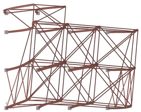 Lasketut perustusleikkaukset on taulukoitu (Taulukko 22). Analyyseissä käytettiin kuormitusyhdistelmää 1,D + 1,L ± 1,E X +,3E Y. Käytetty yhdistelymenetelmä oli CQC (57). Taulukko 22.