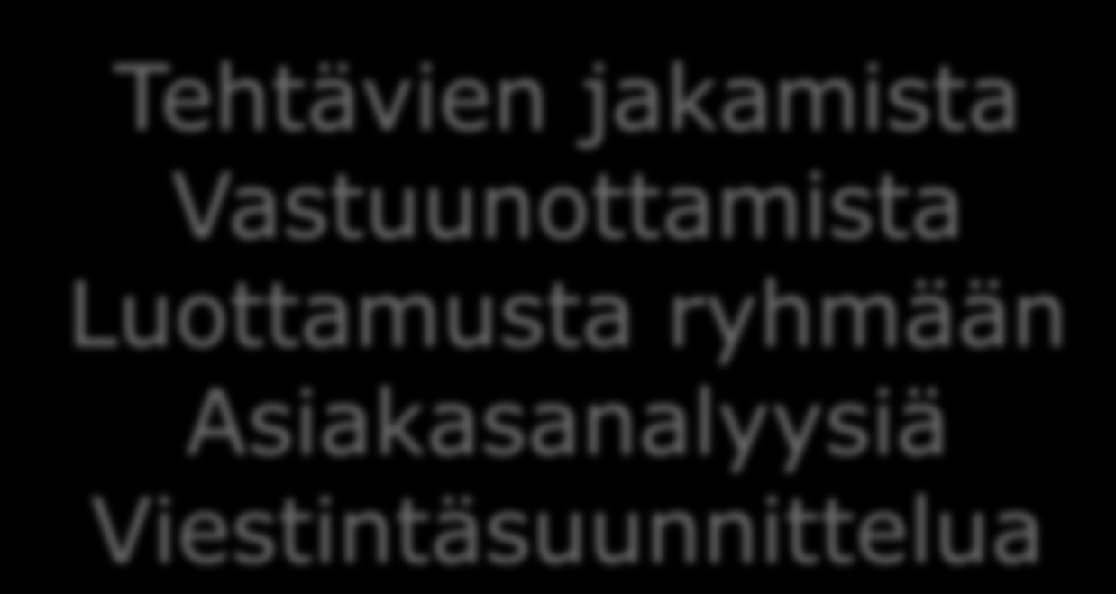 Tehtävien jakamista