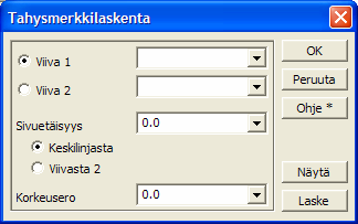 5 Muut tierakennetoiminnot 5.1 Lue TAHYS TAHYS-aineiston lukeminen ja muuntaminen poikkileikkausmuotoon toiminnolla Laskenta Tierakenne Lue TAHYS.