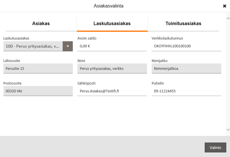 Toukokuu 2016 16 (69) Muutos hyväksytään Valmis painikkeella.