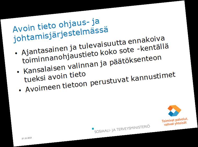 ICT:lle, THL Oper yhteistyöseminaari