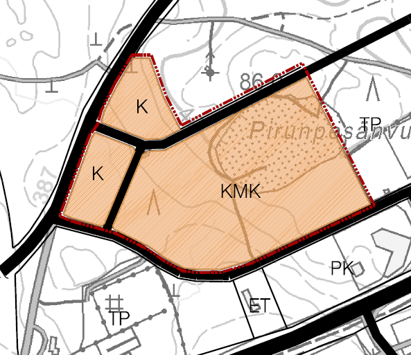 FCG SUUNNITTELU JA TEKNIIKKA OY Kaavaselostus, Luonnos 13 (28) Kuva 7 Ote Virojoki-Vaalimaa osayleiskaavasta.