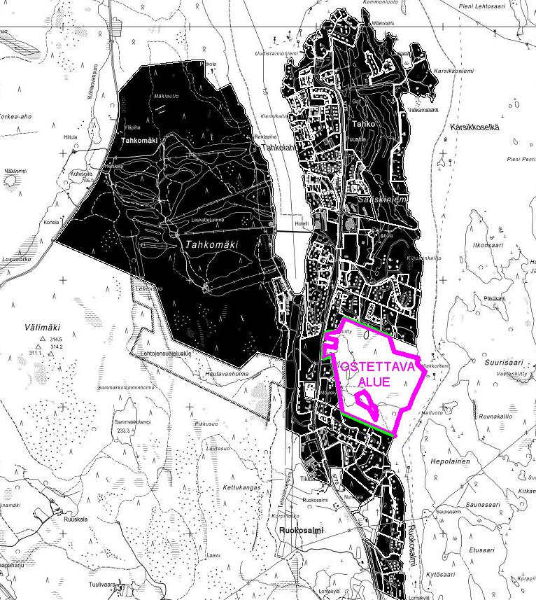 Kuopion kaupunki Pöytäkirja 3/2015 19 (42) 36 Uudessa yleiskaavassa alueesta huomattava osa on rakennettavia alueita.