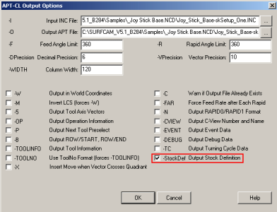 CAD/CAM Software with world class precision and control... 15) APT tuki aihion määritysten tulostukselle NC-koodiin a.