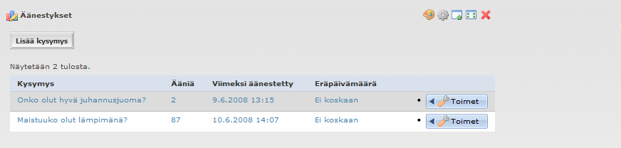 28 (46) Uutiset (muita kuin taloudellisia tiedotteita varten) 8.1.1 Uusi sisältö Klikkaa linkkiä Uusi Anna sisällölle nimi Oletus -kenttään, hyväksy klikkaamalla Tallenna-nappia.