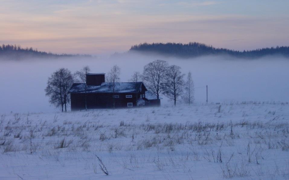 Inversiotilanteessa raskas, kylmä ilma ei pääse sekoittumaan.