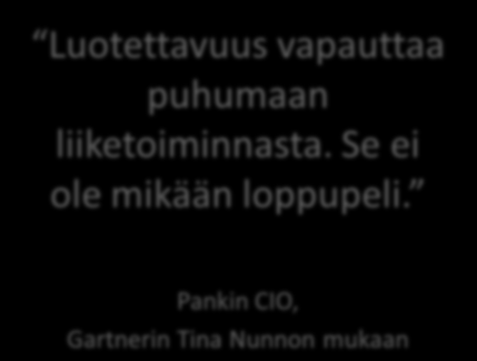 Tehokkuus ja luotettavuus: puhevaltaa Tietotekniikan arvo perustuu luottamukseen ja todisteisiin; mittarit antavat todisteet.