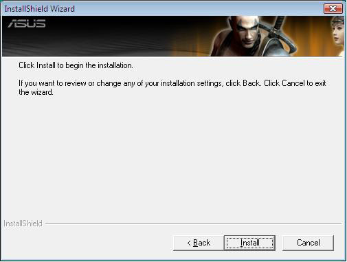 2.1.2 Asentaminen Windows Vistassa ja Windows 7:ssä (32/64 bit) Voit asentaa VGA-ohjaimen Windows Vistassa ja Windows 7:ssä (32-bittinen) seuraavasti: 1. Aseta tuki-cd-levy optiseen asemaan. 2.