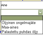 I-41 (83) I.2.9 Öljyisen aineksen jatkokäsittely I.2.9.1 Aine Tähän kirjataan se öljyisen aineksen jatkokäsittely, jonka pelastuslaitos maksaa ja sitten laskuttaa onnettomuuden aiheuttajaa tai öljynsuojarahastoa.