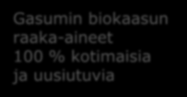 Gasum biokaasu Biokaasu on 100% suomalaista energiaa