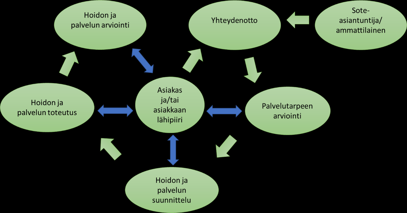 Kaikissa kolmessa pääasiakassegmentissä on eroteltavissa lisäksi useita asiakasryhmiä: - hyväkuntoiset seniorit - riskiryhmässä olevat henkilöt - muistisairaat - ympärivuorokautisen tuen tarpeessa