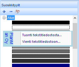 Korosta matriisin arvot: Matriisin soluissa isojen numeroarvojen korostaminen. Toiminto laitetaan päälle sovellusasetuksissa.