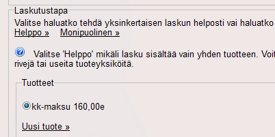 - Joukkueen tilitieto tulee automaattisesti jos se on talletettu (pyydä seuran rahuria) -Eräpäivän voi