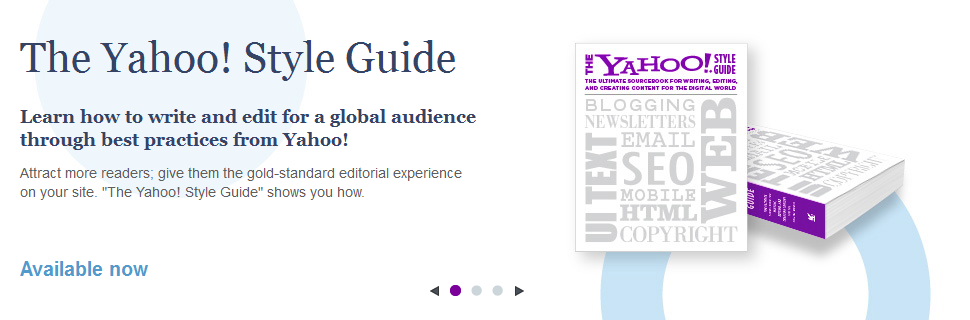 Yahoo Style Guide