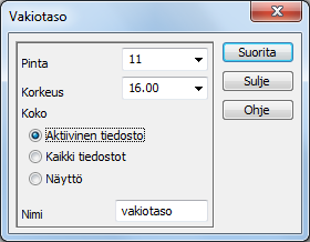 4.5.4 Pituusleikkaus Avaa toiminto Maastomalli Pituusleikkaus. Pituusleikkaus lasketaan aina koko mittalinjan pituudelta.