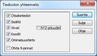 2 Lähtöaineiston laatu Maastomalliohjelmiston käyttöä helpottaa, jos lähtöaineistossa on annettu pisteille pintatunnus ja koodi (grafiikka säilyy mm.