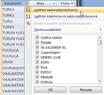 Tietokannat Microsoft Access 2007 16/26 välejä, vaikka jokin tietue poistettaisiinkin.