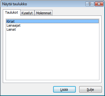 Tietokannat Microsoft Access 2007 20/26 Napsauttamalla jotakin kohtaa rakennenäkymässä ja painamalla F1, saat kohtaan liittyvän hyödyllisen ohjeen (mm. tietotyypit ja syöttörajoitteet).