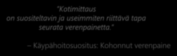 Käypähoitosuositus: Kohonnut verenpaine 11.3.