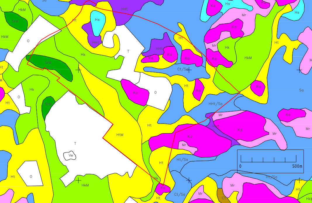 2.2. TOPOGRAFIA JA MAAPERÄ Kaava-alueen korkeudet vaihtelevat +35 ja +74 metrin välillä. Korkeimmillaan maanpinta on kaava-alueen länsireunalla, josta se laskee koilliseen ja itään.