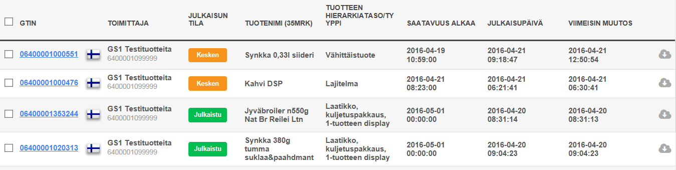 Tarkennettu haku -painiketta klikkaamalla avautuu tarkennettu haku-lomake. Tarkennetun haun kautta voit samanaikaisesti käyttää useampia hakuehtoja.