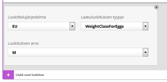 Kausisaatavuus alkaa F7183 Kausisaatavuus päättyy F7184 Kausituote on tuote jota myydään vain tiettynä aikana vuodesta, esim. joulukalenteri.