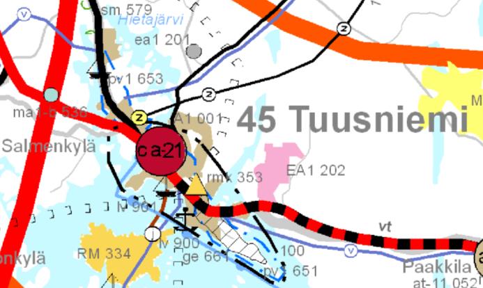 FCG SUUNNITTELU JA TEKNIIKKA OY Kaavaselostus, luonnos 13 (27) Kuva 21: Ote Pohjois-Savon maakuntakaavasta 2030.