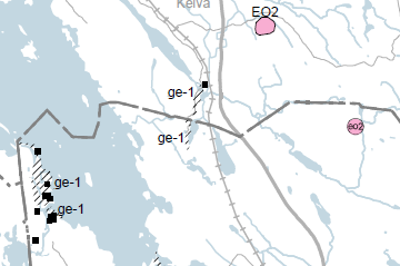 Kaavaselostus, luonnos 23 (33) Kuva 17. Ote maakuntakaavan 2. vaiheesta pohjoisemmalla suunnittelualueella. Vaihe 3 Maakuntavaltuusto hyväksyi maakuntakaavan 3. vaiheen kokouksessaan 3.6.2013.