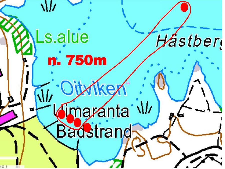 SELOSTE Sivu 5 / 17 U2 U3 U1 Uinti päättyy rannalle, josta juostaan vaihtoalueelle. Vaihtoalueella kirjataan uintiosuuden väliaika.