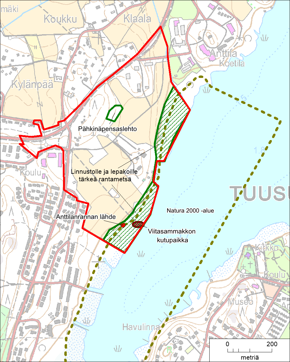 Liite 1. Anttilanrannan luontokohteet.