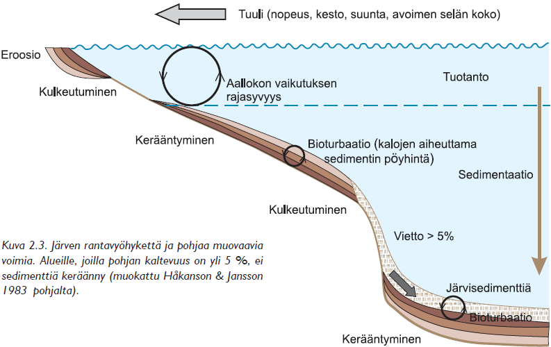 kuten fosfori muuttuvat liukoiseen muotoon, jolloin vaikutus kohdentuu vesistön biologiaan. (Mäkelä 20