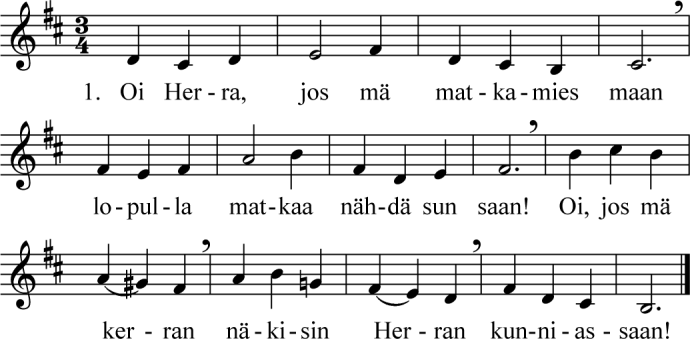 35 VIRSI 631 A Mikael Nyberg 1920 2. Sinua kaipaa sydämeni, sun puolees huutaa mun henkeni. On yksin tästä sen ikävästä kyyneleni. 3. Muut kaikki hylkää, vaan sinä et.