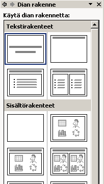 Esitysgrafiikka Microsoft PowerPoint 8/31 4. Esityksen diat Normaalinäkymän vasemmassa reunassa Diat-välilehdellä näet esityksessä olevat diat.