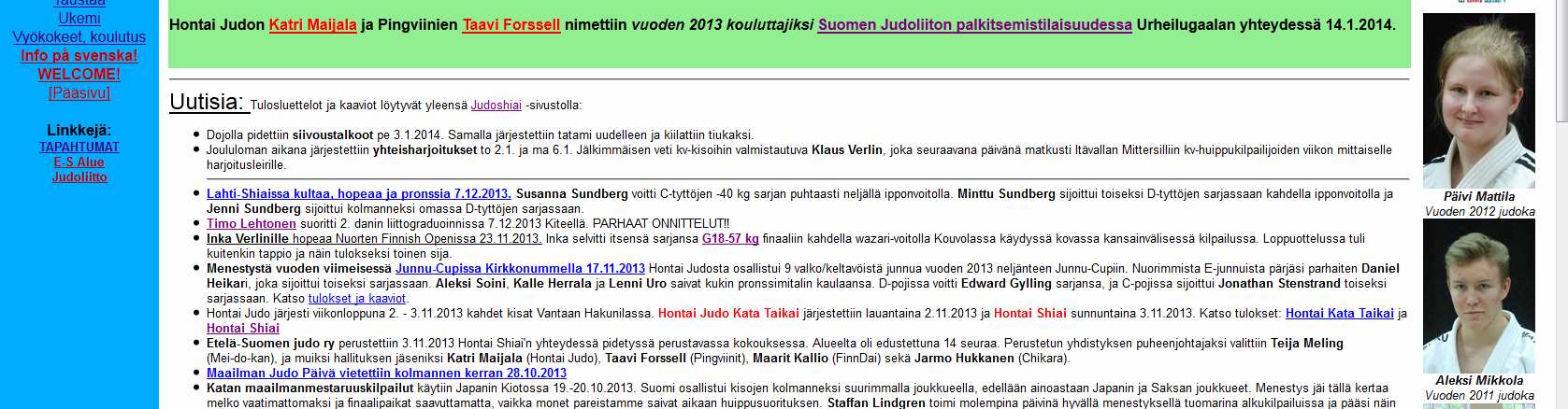 12 / 12 TIEDOTUS www.hontaijudo.