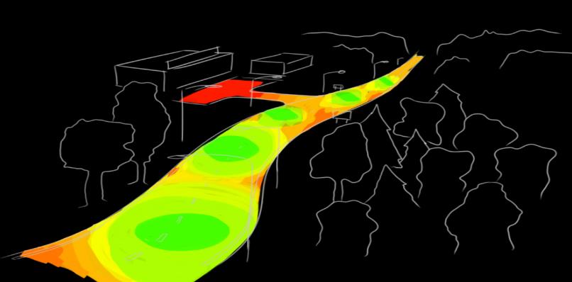 Tievalaistuksen 3D-mittaukset Light Energy -projektissa 1) Road scene at nightime 2) Mobile laser