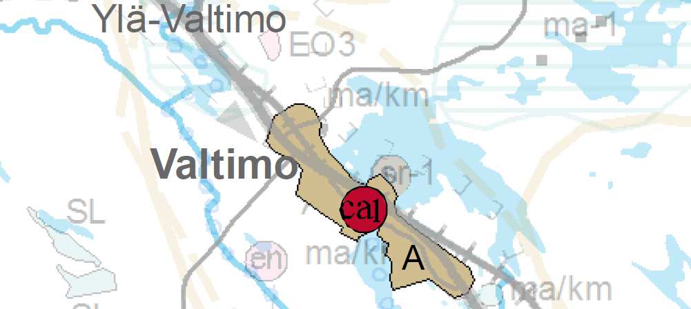 Ote Pohjois-Karjalan vahvistettujen vaihekaavojen aakuntakaavayhdistelmästä Maakuntakaavan vahvistetuissa vaihekaavoissa asemakaavamuutosalue on osa taajamatoimintojen aluetta (A).