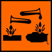 fr Hätä-tiedonanto: ORFILA : (33)01 45 42 59 59 2 Vaaran yksilöinti Vaaraselostus: C Syövyttävä Erikoisseloste ihmisiä ja ympäristöä koskevista vaaroista: R 34 Syövyttävää.