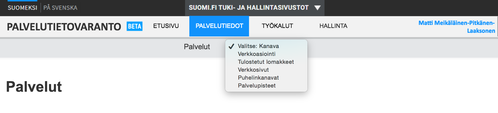 Miltä käyttöliittymä näyttää